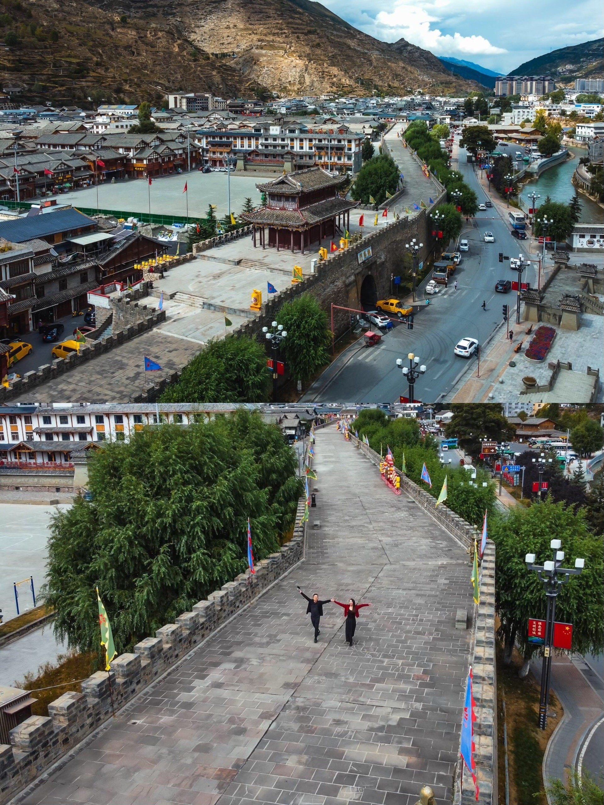 这里算是我们比较期待的一站,属于高原上千年古城,松潘古城,当踏入