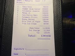 账单-Rock Bar Bali(Bali)