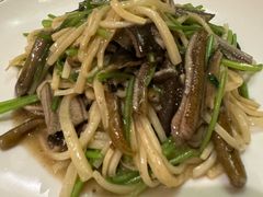 茭白炒现划鳝丝-玫瑰厅上海菜(兴国路店)