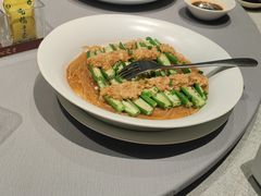 蒜蓉粉丝蒸秋葵-汤城小厨•粤菜•靓汤(西直门凯德MALL店)