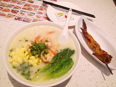 鲜凤尾虾炒滑蛋鱼汤米线-新宝餐厅(流塘店)