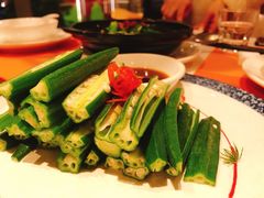 白灼秋葵-若蘭慈·无国界素食料理(欢乐海岸店)