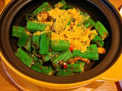 砂锅酱汁秋葵-闽上鲜·福建菜(龙湖滨江天街店)