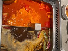 番茄麻辣双拼锅-海底捞大排档火锅(悦荟广场店)