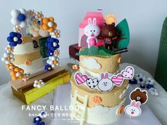 -卡比儿童蛋糕·心意定制·低脂零卡糖动物奶油FancyBALLOON(滨海店)