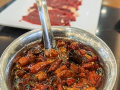 现炸辣椒油-情忆草原涮肉馆