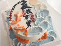 -咖咖熊蛋糕定制·蓝风车动物奶油
