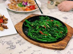 虾膏炒芥蓝-朕悦鹧鸪饭私房菜