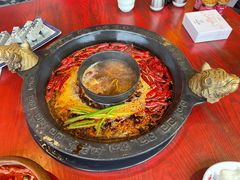 菌汤鸳鸯锅-袁老四老火锅(大丰店)