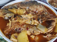 -北京龙庆四季香农家饭庄·灶台鱼·碳烤虹鳟鱼(龙庆峡店)