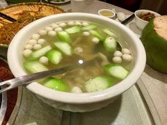 丝瓜鱼丸汤-琼菜坊·无鸡不成宴·海南菜老爸茶糟粕醋(海口骑楼老街店)