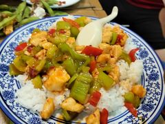 辣子鸡丁盖饭-中国传统牛肉面(鸟巢店)