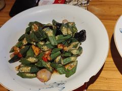 小炒秋葵-鸽子窝(宋庄店)