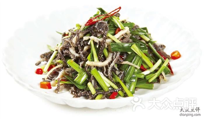 韭菜炒毛肚