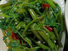 炝炒空心菜-晏老九豆花饭家常菜(上海城店)