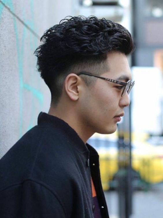 男士卷发pink