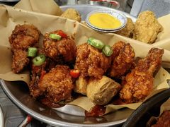 炸鸡翅一半一半-富乐满韩国正宗炸鸡韩国料理(虹泉路店)