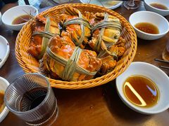 清蒸大闸蟹-蟹村草堂·苏式园林人文农家·大闸蟹