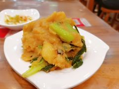 小白菜土豆泥-韩师傅老大同刀削面(北苑路店)