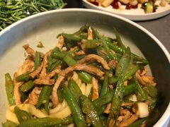 豆角丝炒肉拌转百刀-日上三甘(三里屯店)