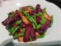 紫苏豆角炒茄子-秋色客家菜(南山店)