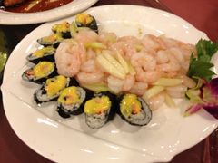 寿司，不新鲜，太硬了-大眼锅贴水饺(河东店)