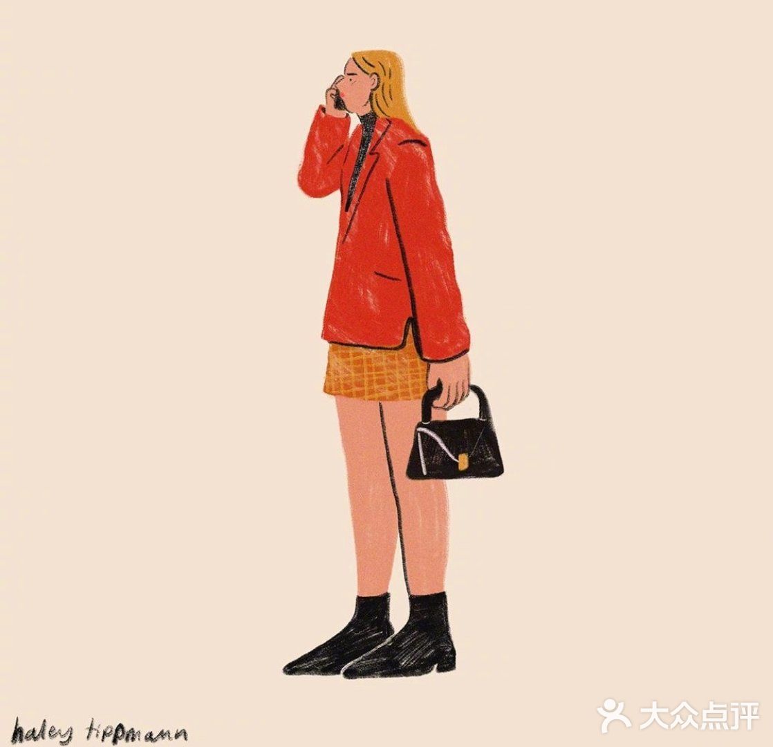 边学画画边学穿搭这位画家很有思路哦