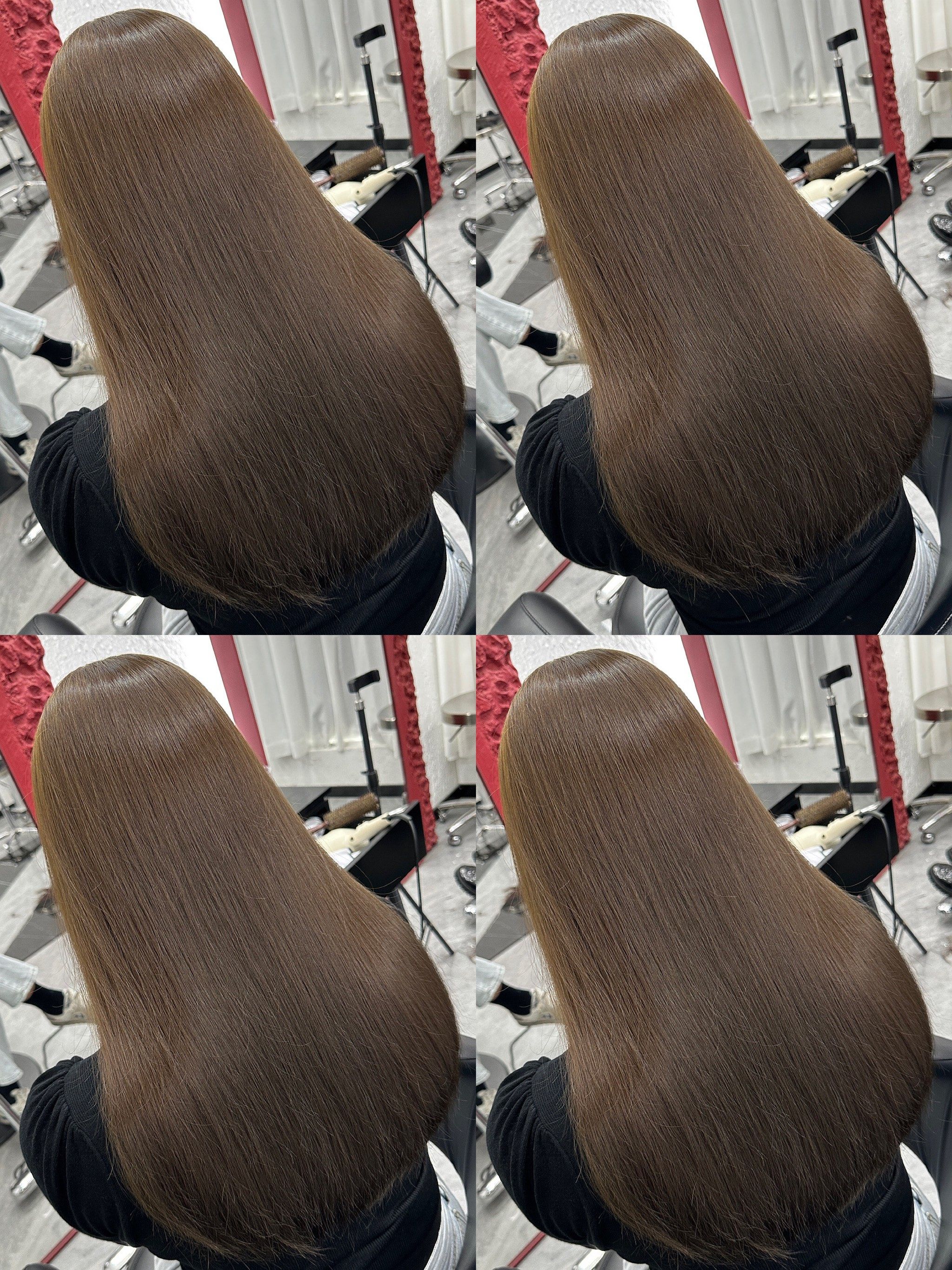 \\n能披能扎的中长发可以让发型更有形状看着