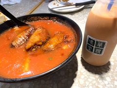 番茄浓汤鸡翅猪扒通粉-华嫂冰室(尖沙咀店)