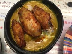 咖喱鸡中翼饭-新辉港式茶餐厅(北栅店)