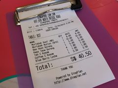 账单-新加坡Zam Zam餐馆