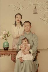 -时光纪亲子全家福照相馆(静安店母女写真父母纪念照)