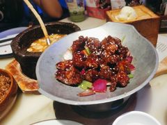 蒜香蜜汁排骨-绿茶餐厅(石家庄万象城店)