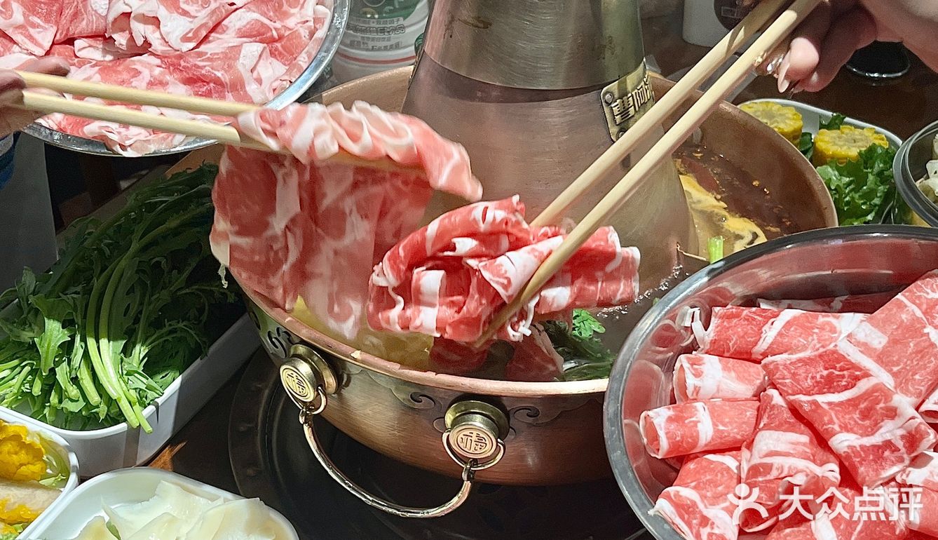 铜火锅涮肉❗️冬天吃真的绝了❗️