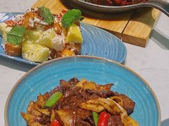 沙茶牛肉-鹿港小镇(悠唐店)