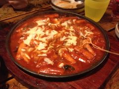 奶酪海鲜炒米条-包装马车·韩国料理·포장마차