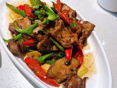 尖椒盐煎肉饭-港久茶餐厅(鹭洲里店)