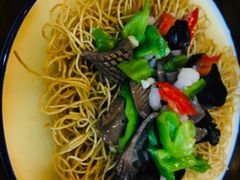 虾仁腰花二面黄-孙盛兴奥灶面馆·蟹黄面·三虾面(山塘街总店)