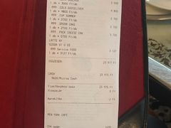 账单-纽约咖啡馆