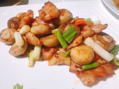 香煎口蘑脆爽肉-周三的情书花园餐厅(江北店)