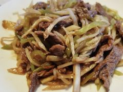 茭白牛肉丝-唐伯虎新派湘菜馆(石夏时代广场店)