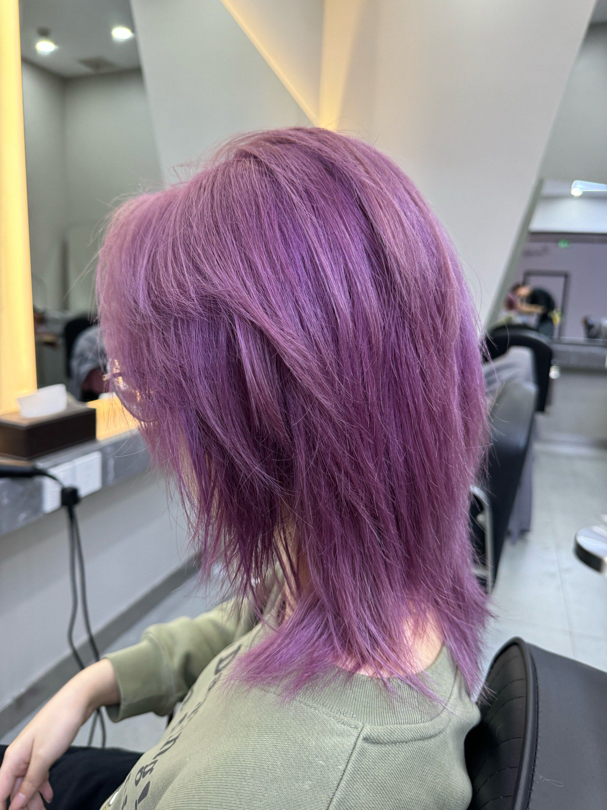 紫色系发色 #染发设计