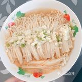 蒜蓉金针菇 刚学到的美味素食，好吃