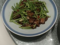 大蒜爆炒土腊肉-同湘会馆(粤垦路店)