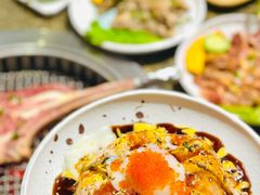 三文鱼流心熔岩饭-梦山水日本烧肉(五四广场店)