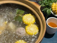 雪梨石橄榄锅-邹开喜·小海鲜醉鸡煲·潮汕鲜切牛肉店(襄阳北路店)