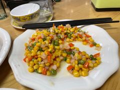 玉米粒虾仁-梦缘水乡·湖景餐厅