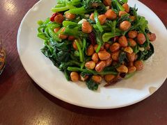 果仁菠菜-玫瑰红烤羊排(北新桥三条店)