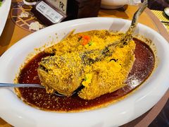 蒜香豉汁大黄鱼-悦真雅院·四合院·清真私房菜(雍和宫店)