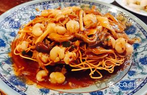 Braised Abalone Sauce Three Delicacies Noodles